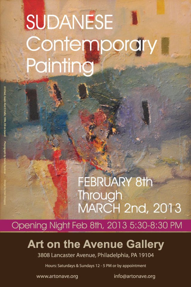 Poster design for Art on the Avenue Gallery