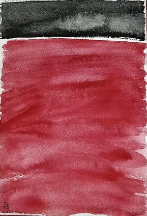 Death, Iman Shaggag, June 10th, 
ink & watercolors on watercolor paper, 
Khartoum, Sudan