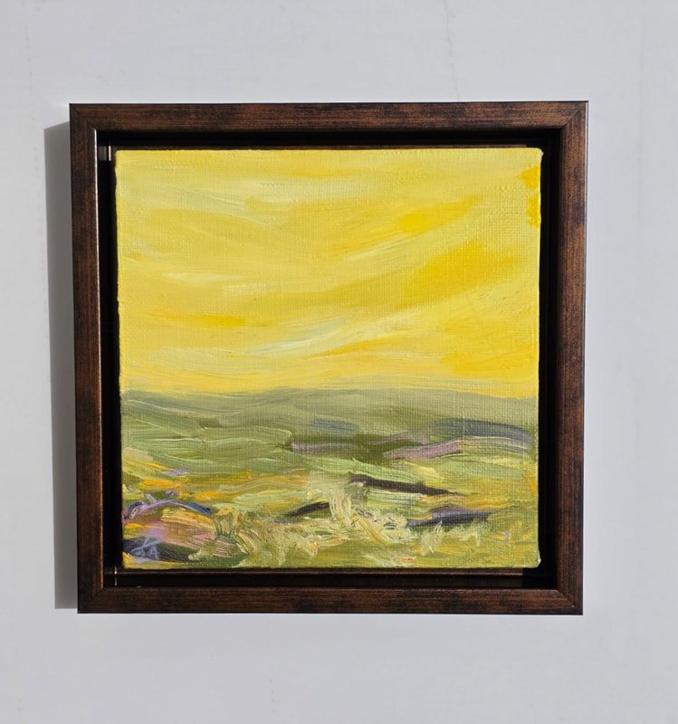 Fleeting memories I, 2024, oil on linen canvas, 20x20 cm