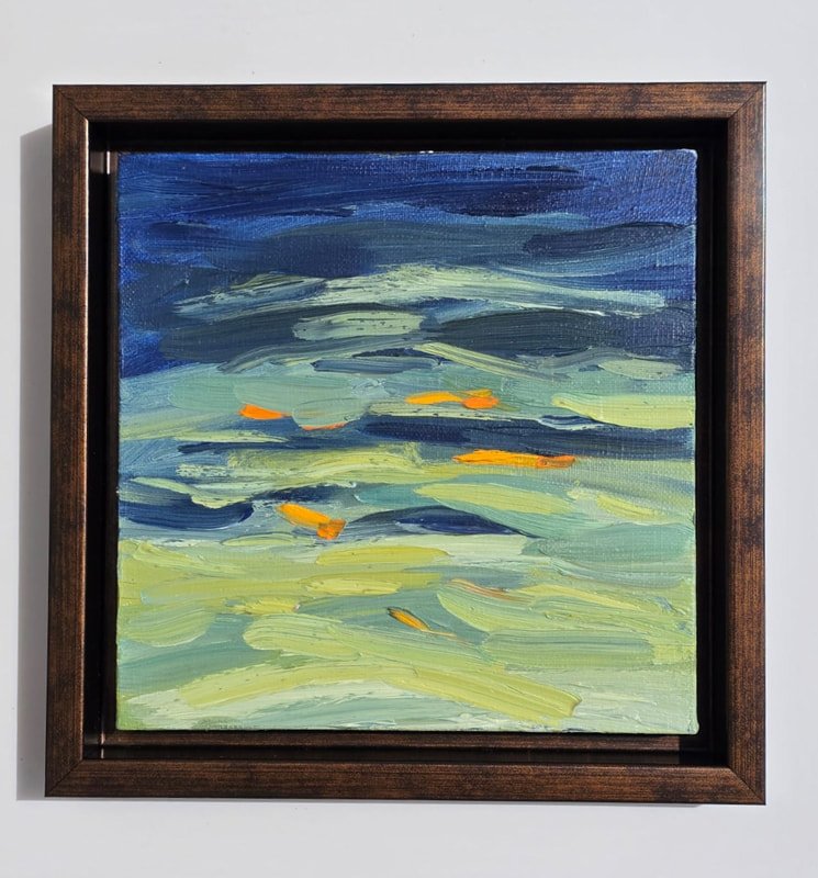 Fleeting memories III, 2024, oil on linen canvas, 20x20 cm