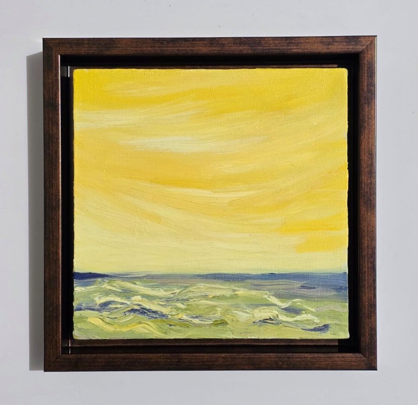 Fleeting memories II, 2024, oil on linen canvas, 20x20 cm