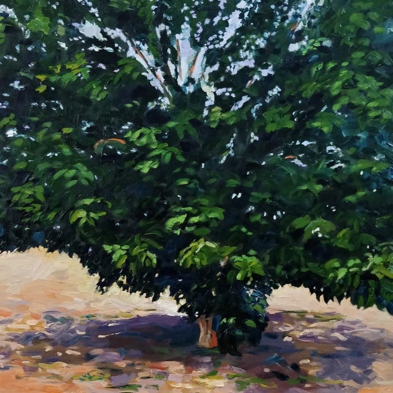 Beautiful S, Iman Shaggag, 2018, oil colors on canvas 60 x 60 cm